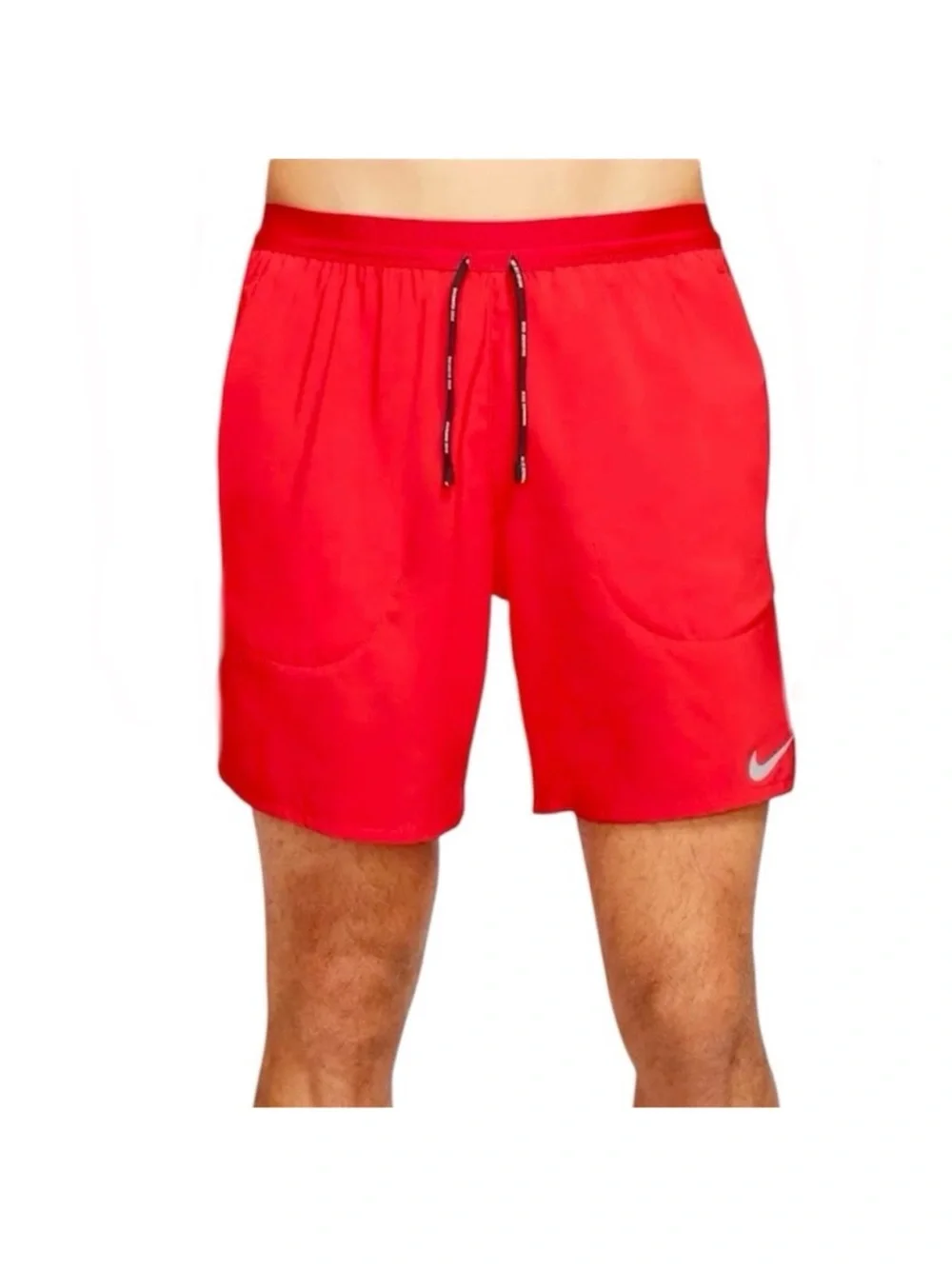 NIKE Dri Fit Flex Stride Running Shorts NEW Red Standard Fit 7” Length Size L